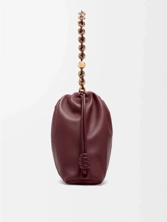 Loewe Large Burgundy Flaminco Ballon Chain Shoulder Bag - Picture 5 of 8